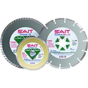 Sait 48504 - Diamond Cutting Wheels, 7" x .090" x 5/8", Serrated Rim, 8500 rpm
